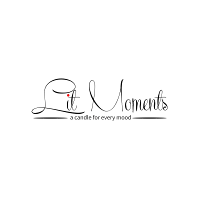 lit moments candle co transparent logo